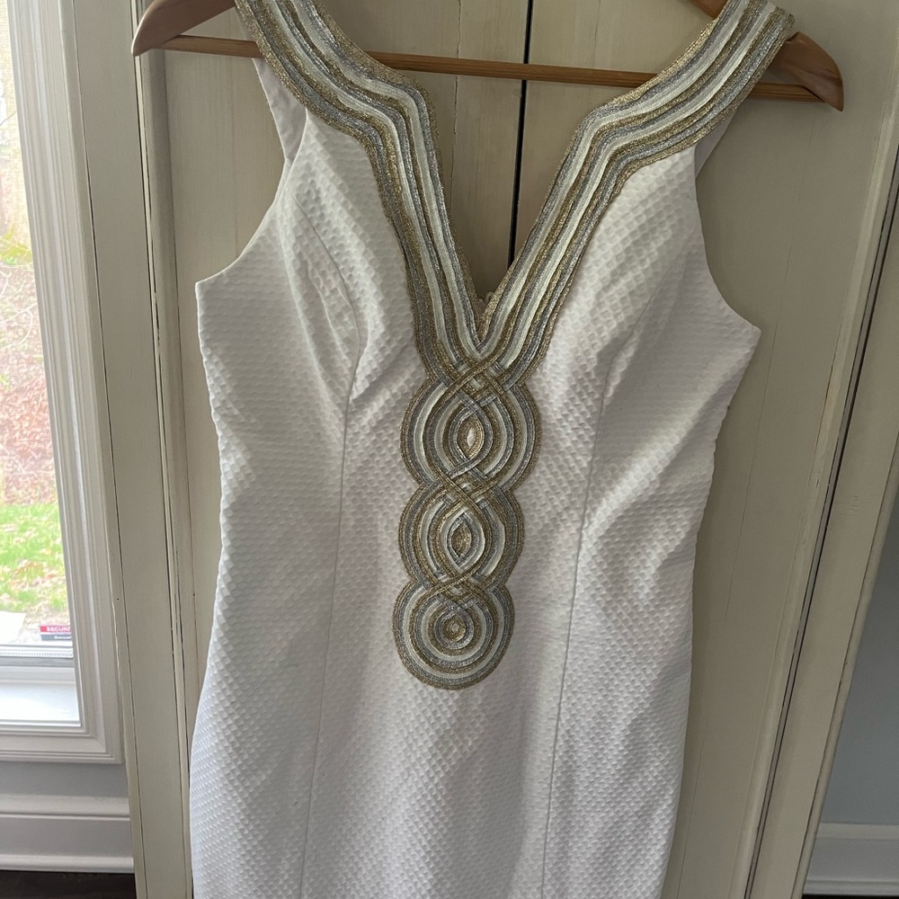 Lilly Pulitzer Valli Shift Dress in Resort White, 0